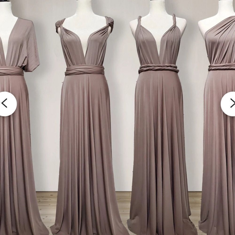 Convertible Bridesmaid dress - Taupe